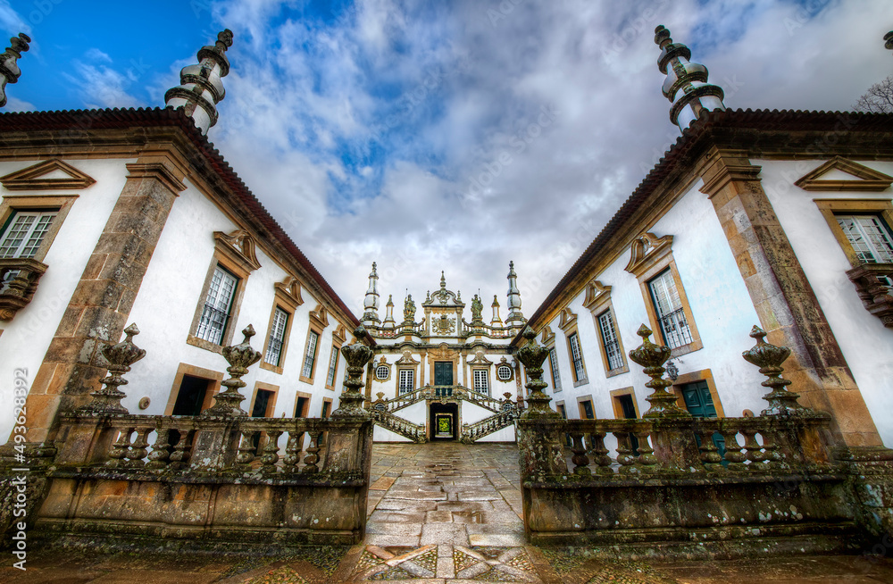 Fototapeta premium Baroque Facade of the Mateus Palace (Casa de Mateus), Portugal