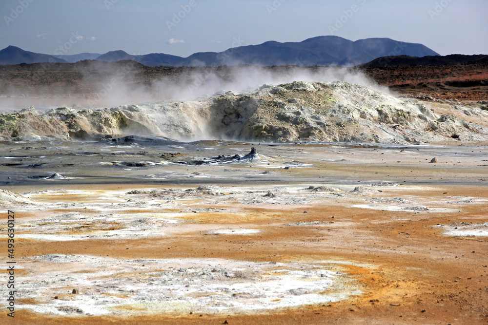 Geothermal area in Iceland with mud baths Geothermal area in Iceland with mud baths