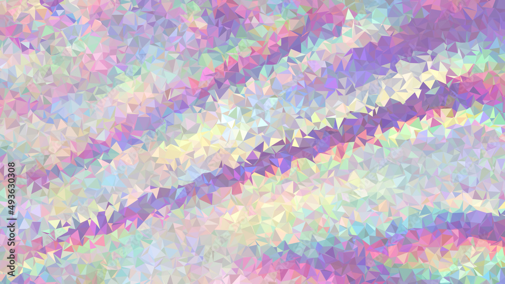 Fototapeta premium Abstract crystal geometric polygonal pink background.