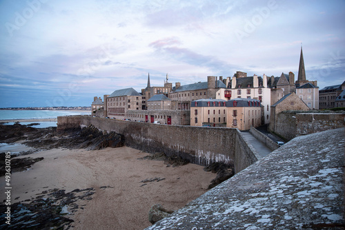 Architecture of the city of Saint Malo in Brittany  France