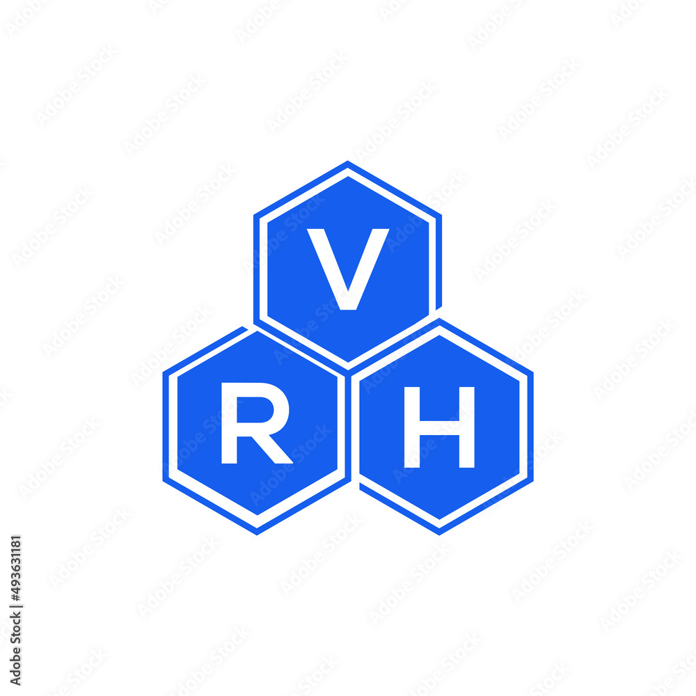VRH letter logo design on black background. VRH creative initials letter logo concept. VRH letter design. VRH letter logo design on black background. VRH creative initials letter logo concept. VRH letter design.