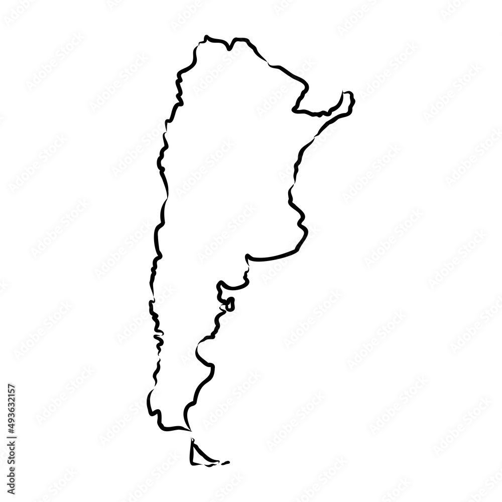 map of argentina. map concept map of argentina vector