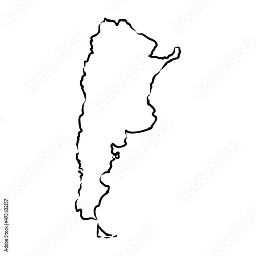 map of argentina. map concept map of argentina vector