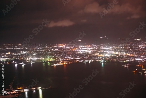 雨の日本三大夜景、函館