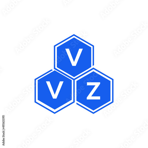 VVZ letter logo design on black background. VVZ creative initials letter logo concept. VVZ letter design.