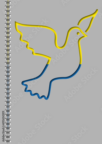 A3 Ukraine Friedenstaube