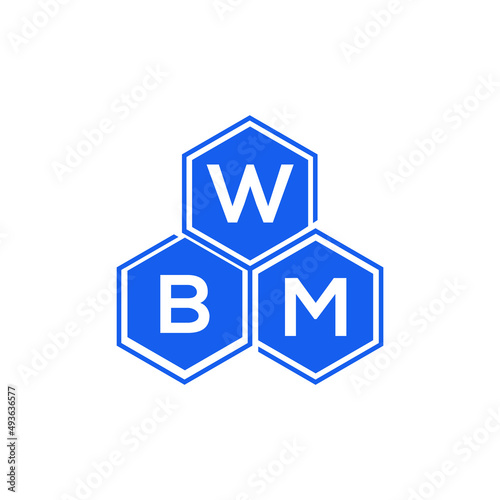WBM letter logo design on black background. WBM  creative initials letter logo concept. WBM letter design.