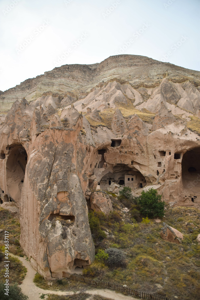 Zelve is an almost entirely cave site in the Cappadocia region of Nevşehir Province, Turkey. The no longer inhabited place is now an open-air museum