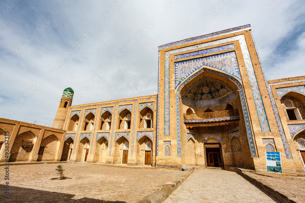 Exterior of the Kutlug-Murad Inaka Madrasah in Khiva, Uzbekistan, Central Asia