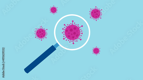 analisi, ricerca, virus, lente di ingrandimento