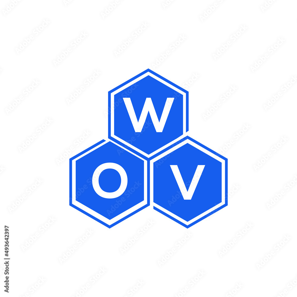 WOV letter logo design on White background. WOV creative initials letter logo concept. WOV letter design. WOV letter logo design on White background. WOV creative initials letter logo concept. WOV letter design.
