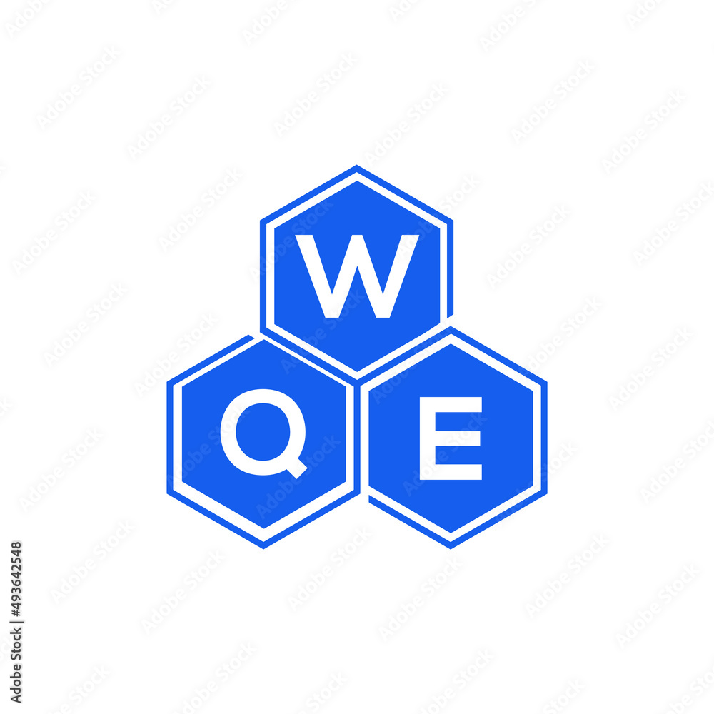 WQE letter logo design on White background. WQE creative initials letter logo concept. WQE letter design. WQE letter logo design on White background. WQE creative initials letter logo concept. WQE letter design.