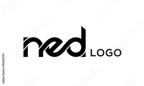 Letter NED creative logo design vector photo