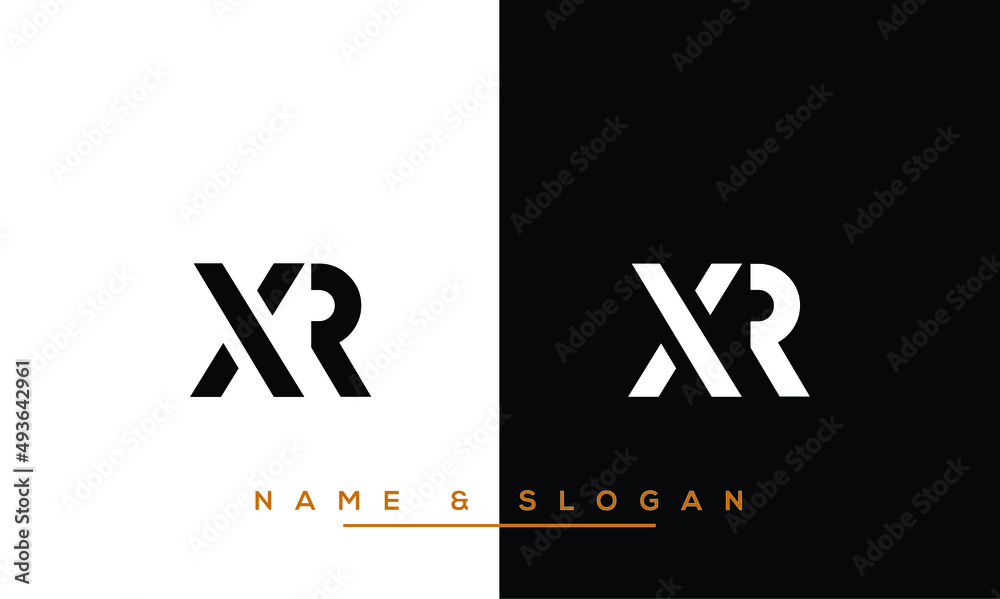 XR, RX, X, R Abstract Letters Logo Monogram Stock Vector | Adobe Stock