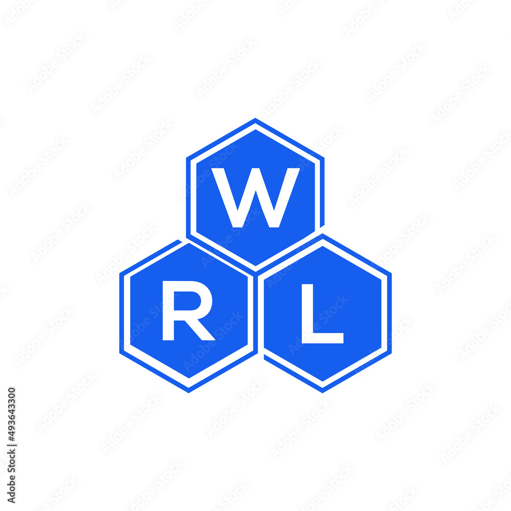 WRL letter logo design on White background. WRL creative initials letter logo concept. WRL letter design. WRL letter logo design on White background. WRL creative initials letter logo concept. WRL letter design.