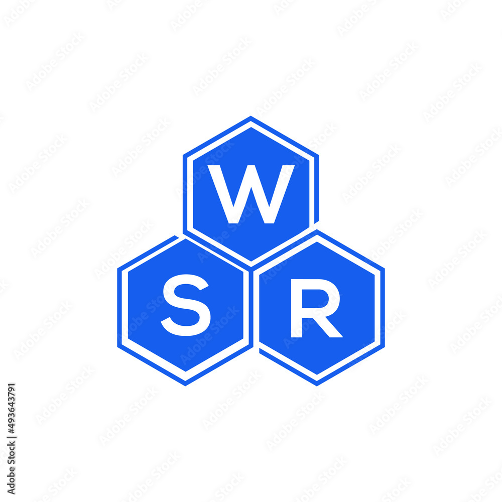 WSR letter logo design on White background. WSR creative initials letter logo concept. WSR letter design. WSR letter logo design on White background. WSR creative initials letter logo concept. WSR letter design.