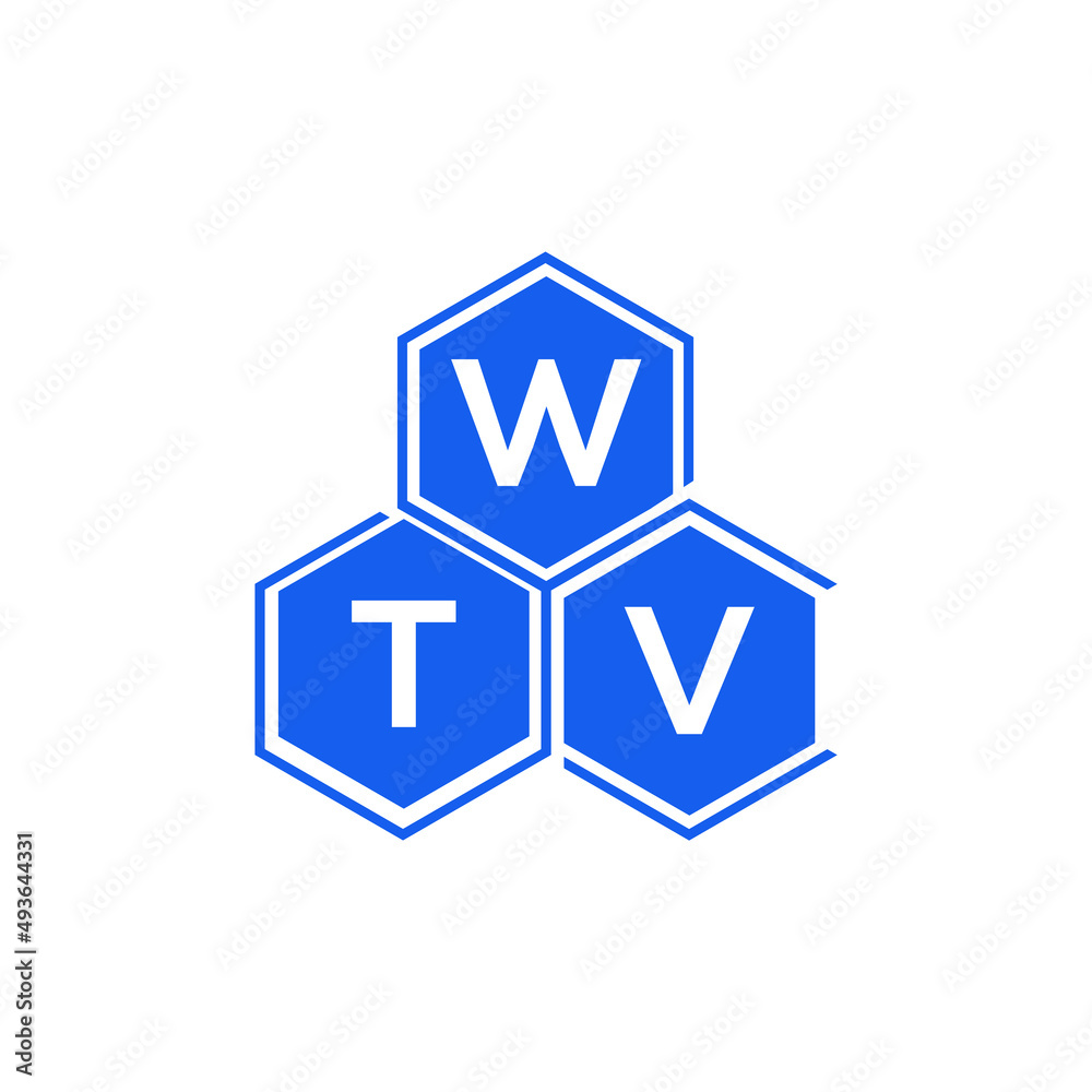 WTV letter logo design on White background. WTV creative initials letter logo concept. WTV letter design. WTV letter logo design on White background. WTV creative initials letter logo concept. WTV letter design.