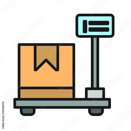 warehouse flat icon, management, analysis, data, stock, storage.