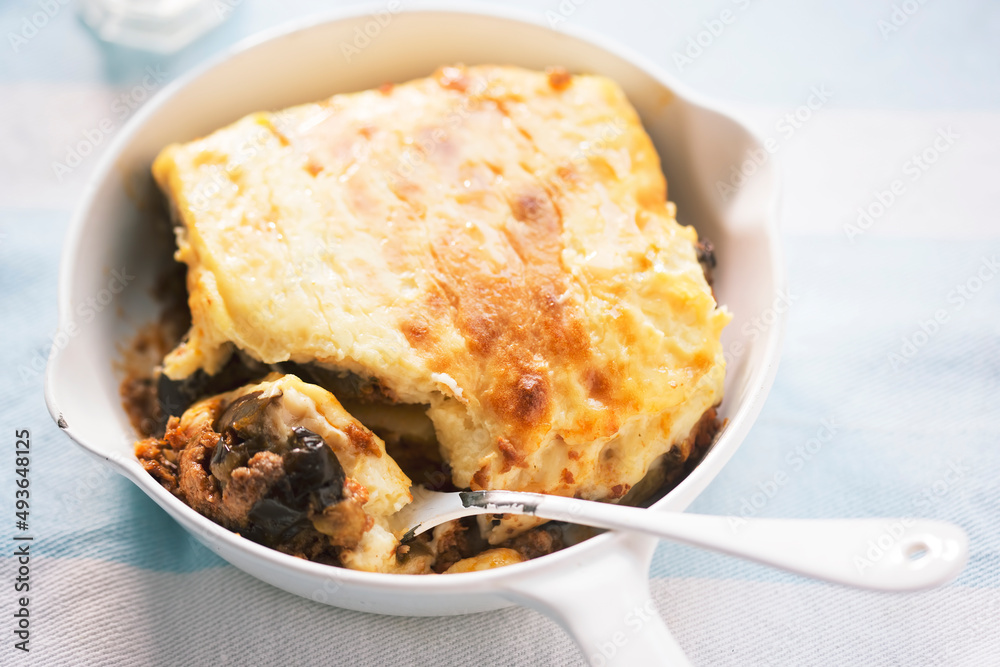 Moussaka with pork and courgettes Moussaka with pork and courgettes