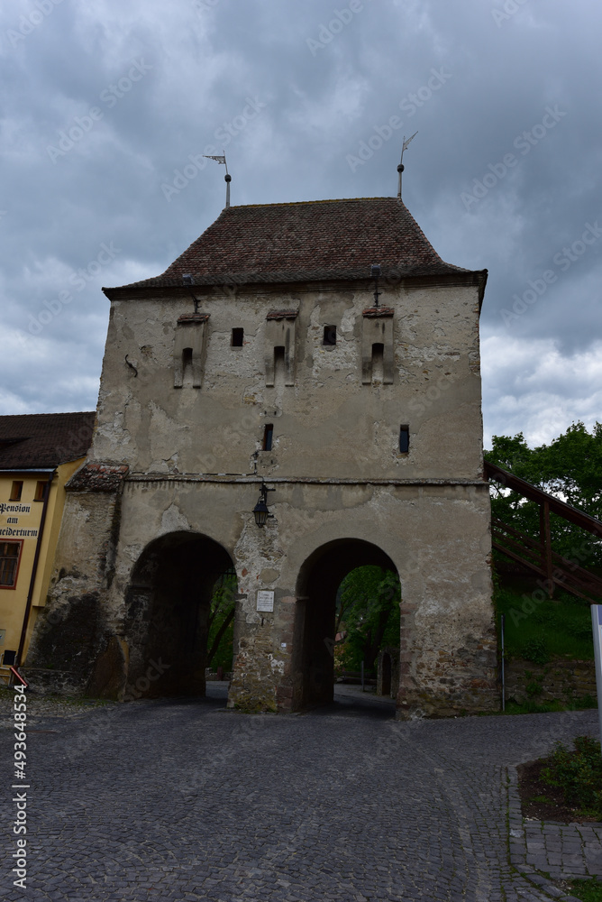 Defense tower of the medieval fortress of Sighisoara 24