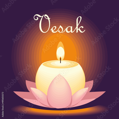 vesak light candle
