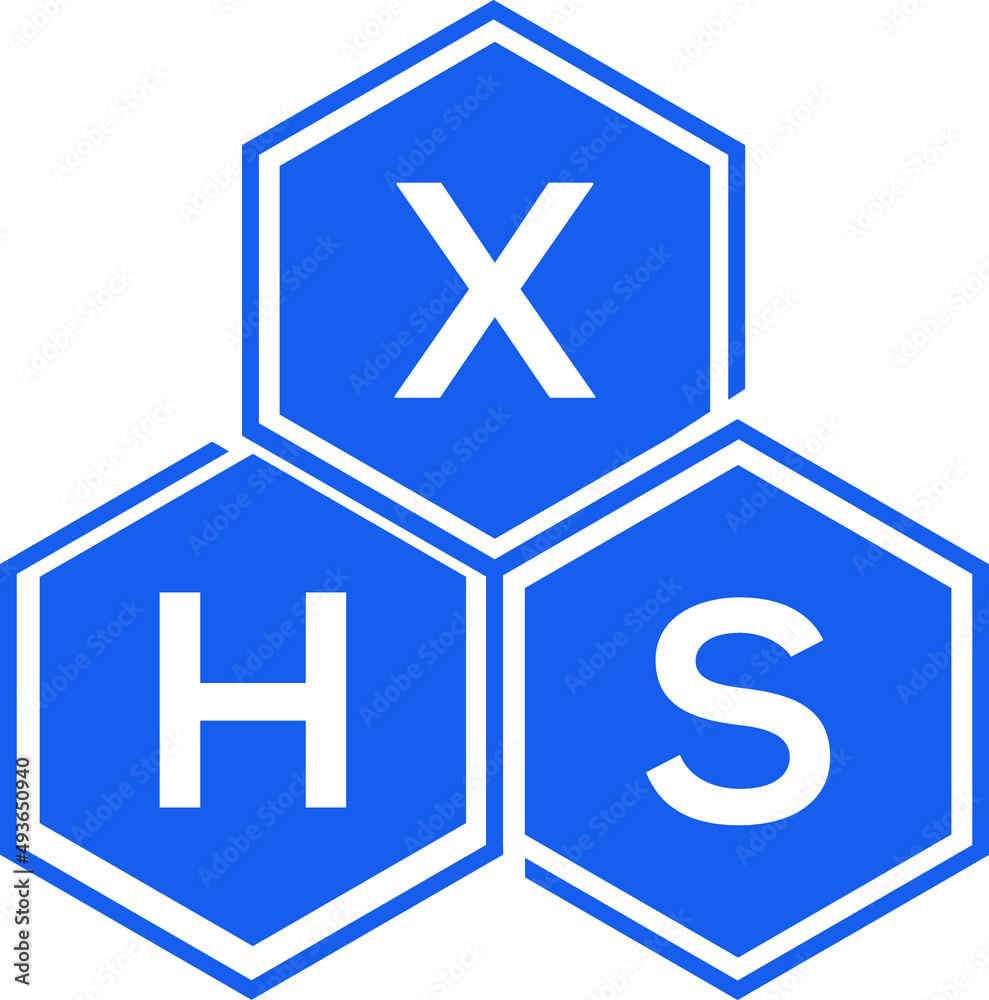 Obraz premium XHS letter logo design on White background. XHS creative initials letter logo concept. XHS letter design. 