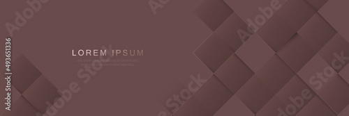 Abstract brown luxury rectangles background. Website, banner and brochure background. Vector illustration