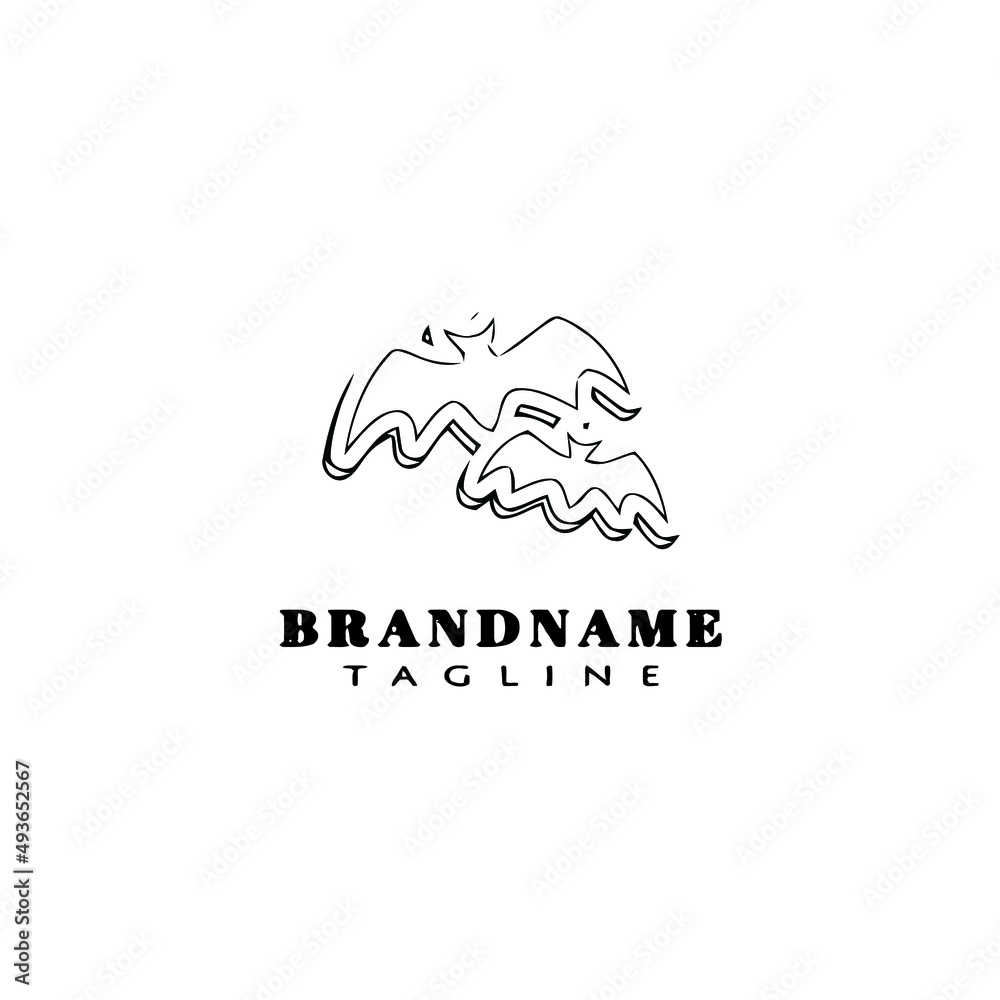 Obraz premium bat logo icon design template vector illustration