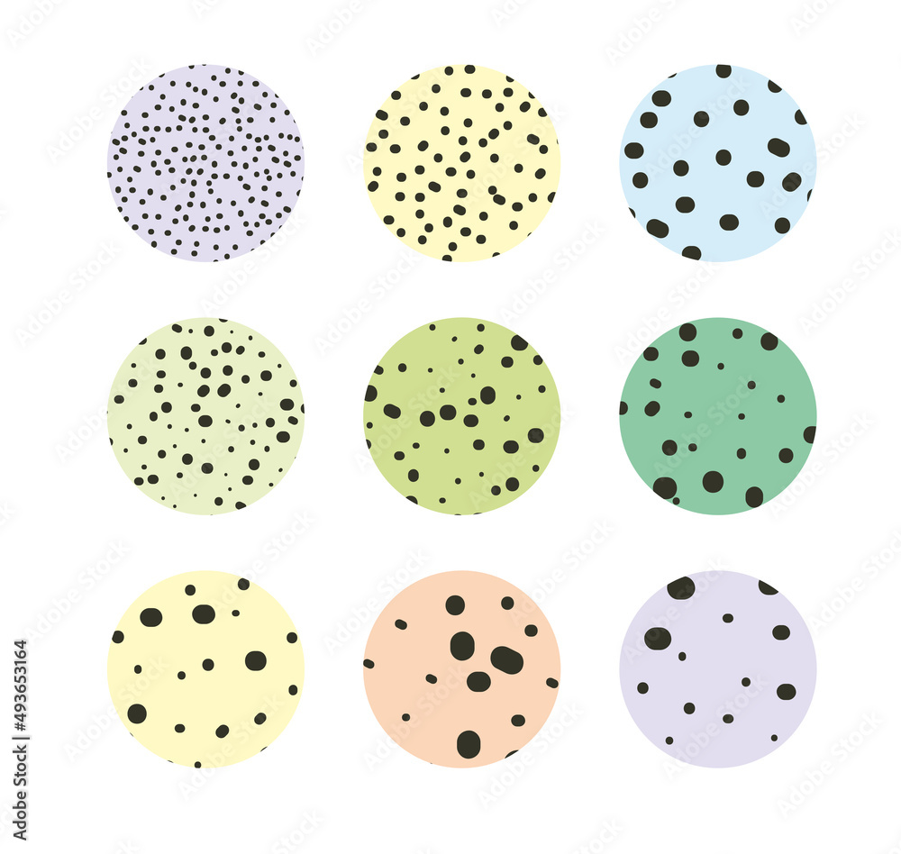 circles with dot vector isolated background set circles with dot vector isolated background set