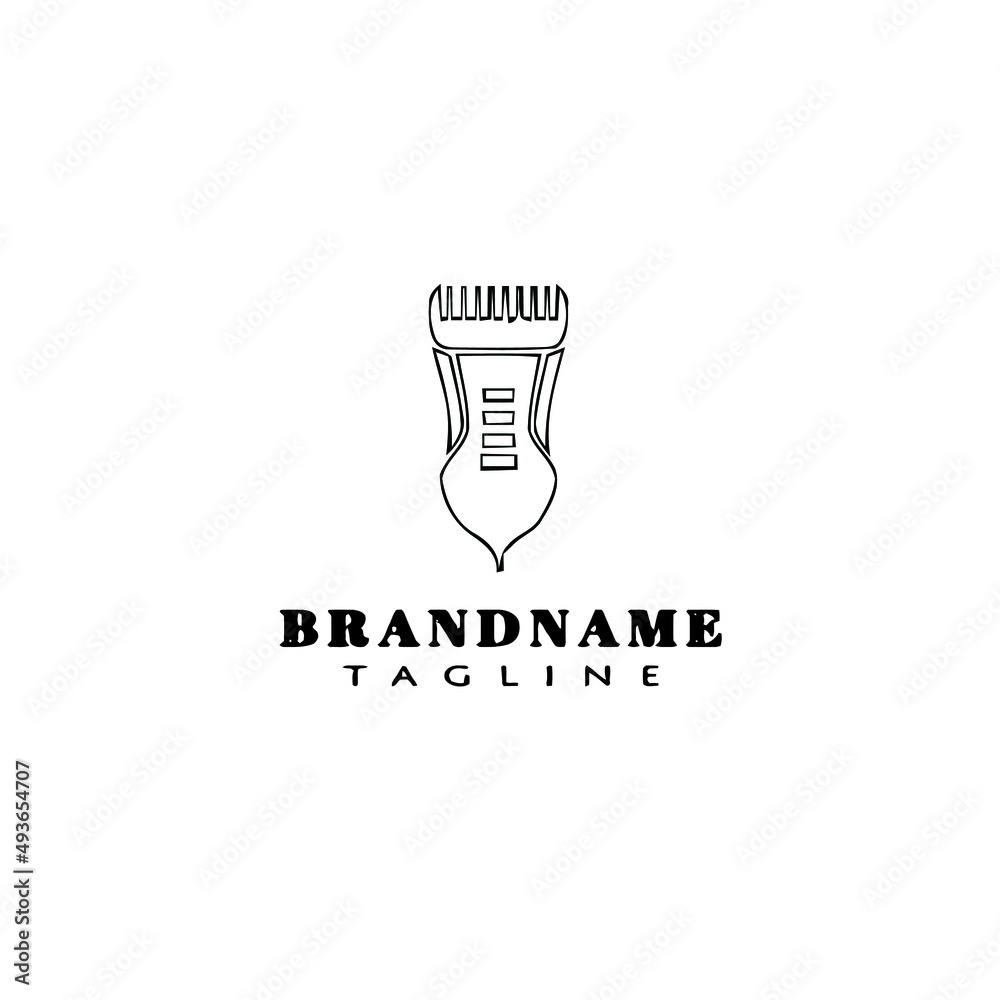 hair clipper logo cartoon icon design template black isolated vector illustration hair clipper logo cartoon icon design template black isolated vector illustration