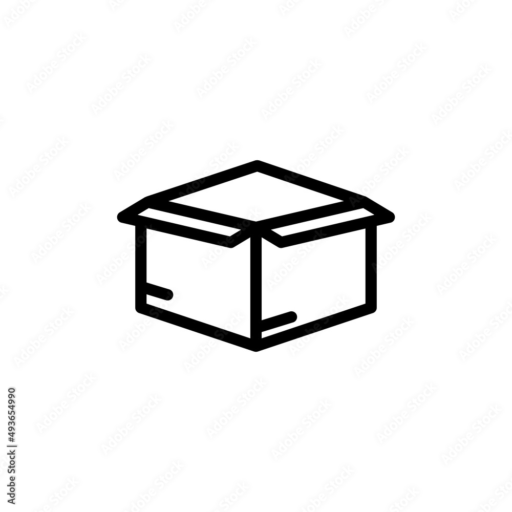open box icon. line icon style. suitable for packaging icon. simple design editable. Design template vector open box icon. line icon style. suitable for packaging icon. simple design editable. Design template vector