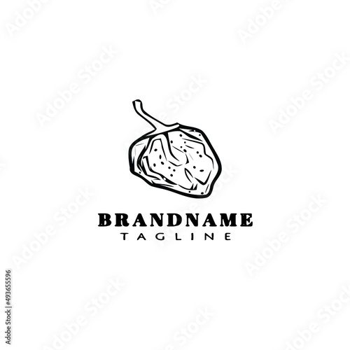 habanero chili peppers logo template icon vector illustration