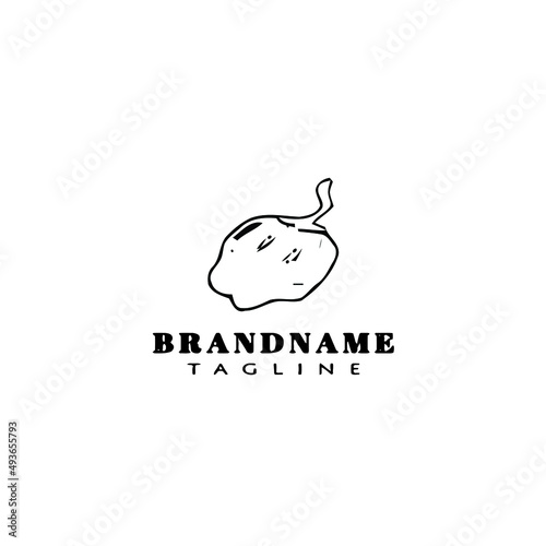 habanero chili peppers logo template icon vector illustration