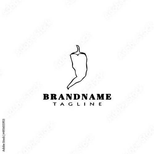 habanero chili peppers logo template icon vector illustration