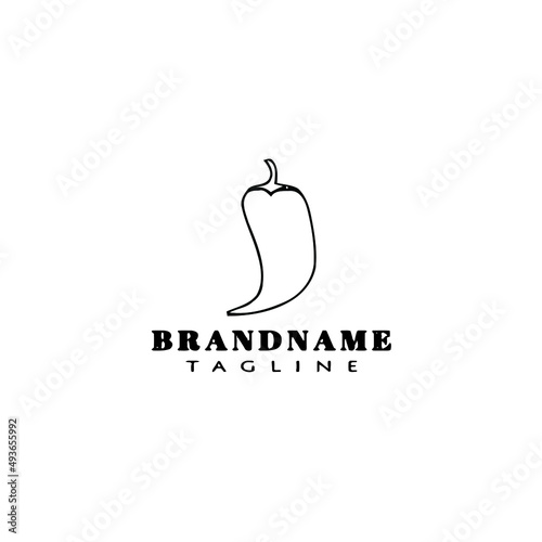 habanero chili peppers logo template icon vector illustration