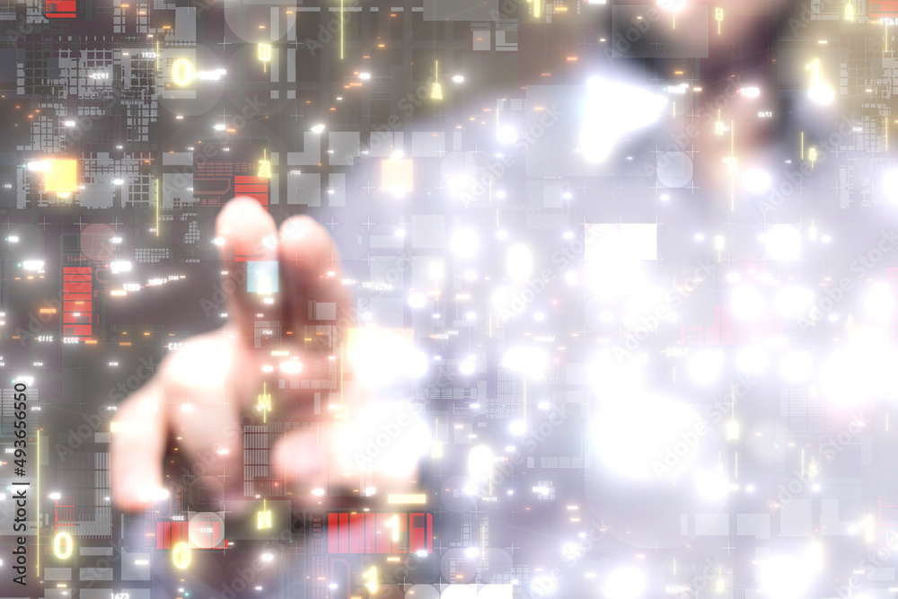 Neural network 3D illustration. Big data and cybersecurity Neural network 3D illustration. Big data and cybersecurity