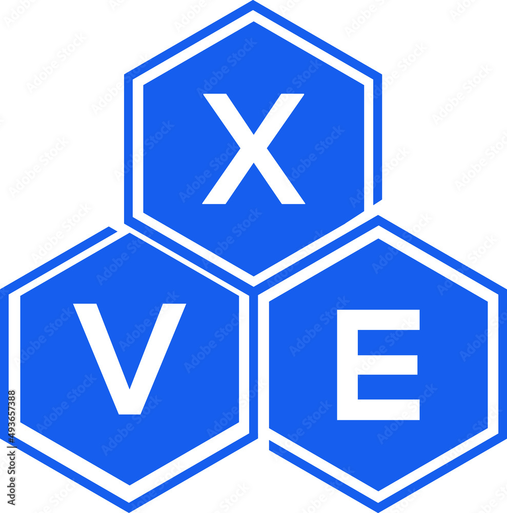 XVE letter logo design on White background. XVE creative initials letter logo concept. XVE letter design. XVE letter logo design on White background. XVE creative initials letter logo concept. XVE letter design.