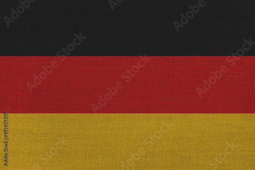 Patriotic textile background in colors of national flag. Germany