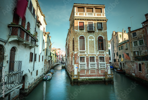 Floating House, Venice, Italy  photo