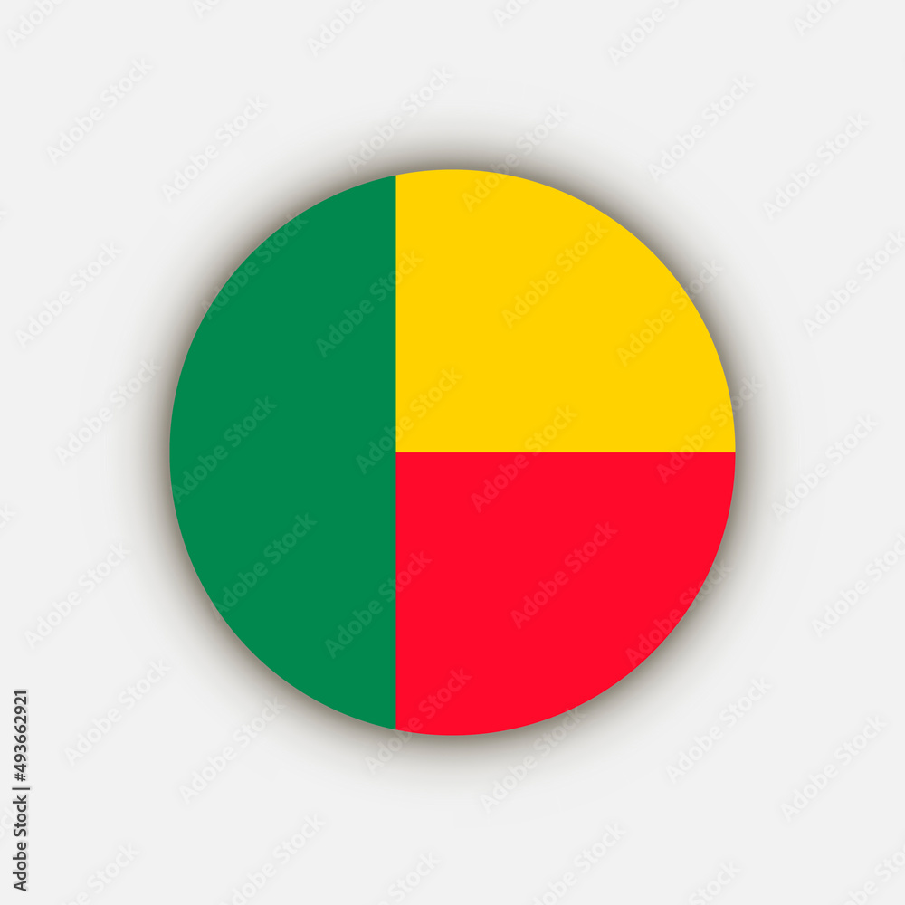 Country Benin. Benin flag. Vector illustration. Country Benin. Benin flag. Vector illustration.