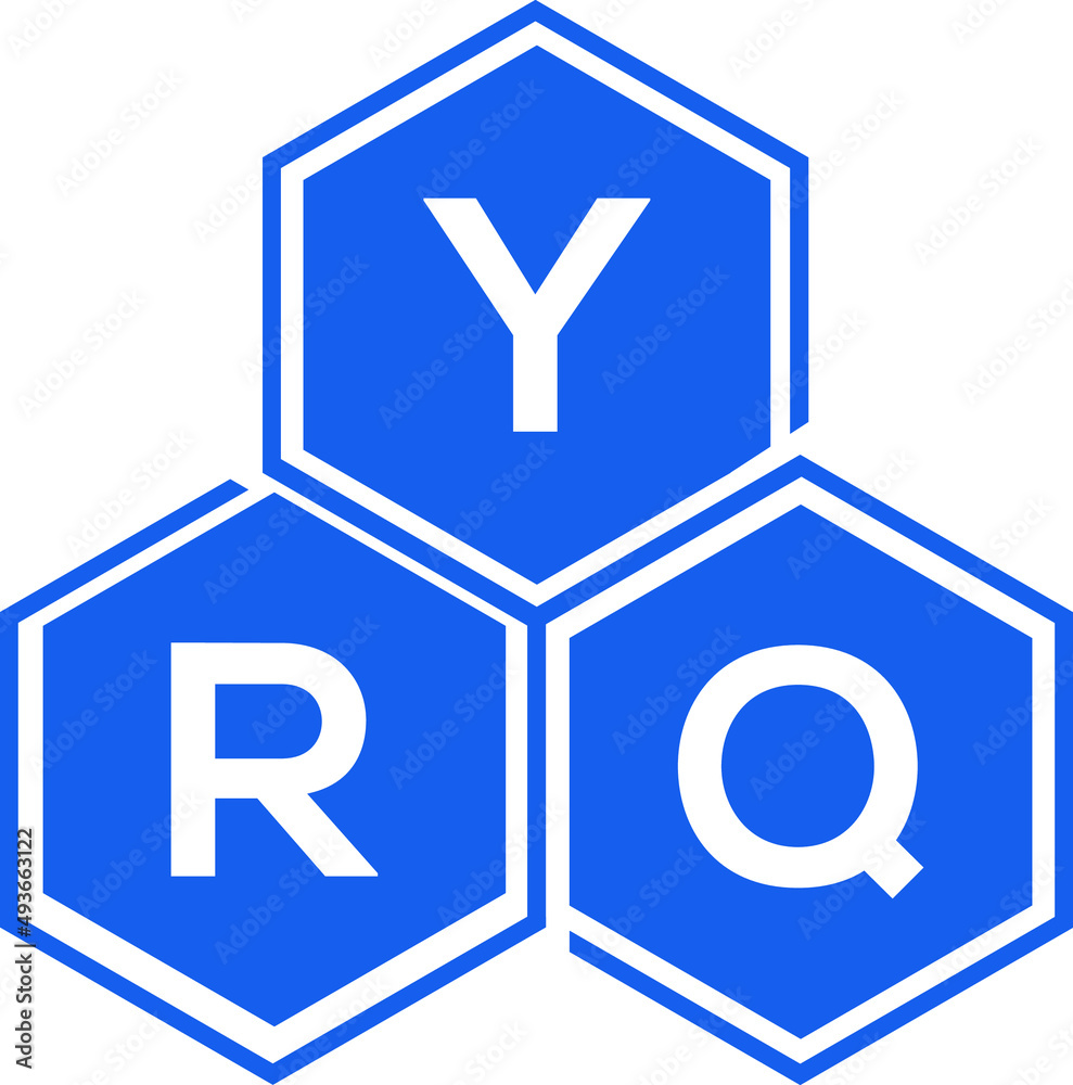 YRQ letter logo design on White background. YRQ creative initials letter logo concept. YRQ letter design. YRQ letter logo design on White background. YRQ creative initials letter logo concept. YRQ letter design.
