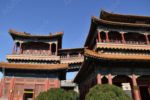 Chinese Buddhist Temple in Beijing  China. Lama Temple