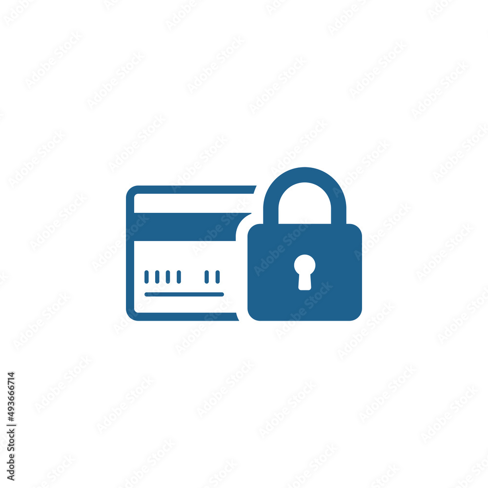 Credit card with lock transparent. Vector Credit card with lock transparent. Vector