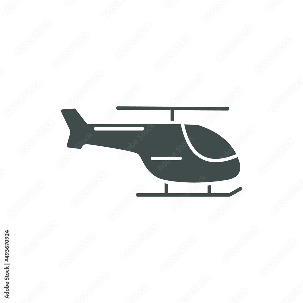 helicopter icons  symbol vector elements for infographic web