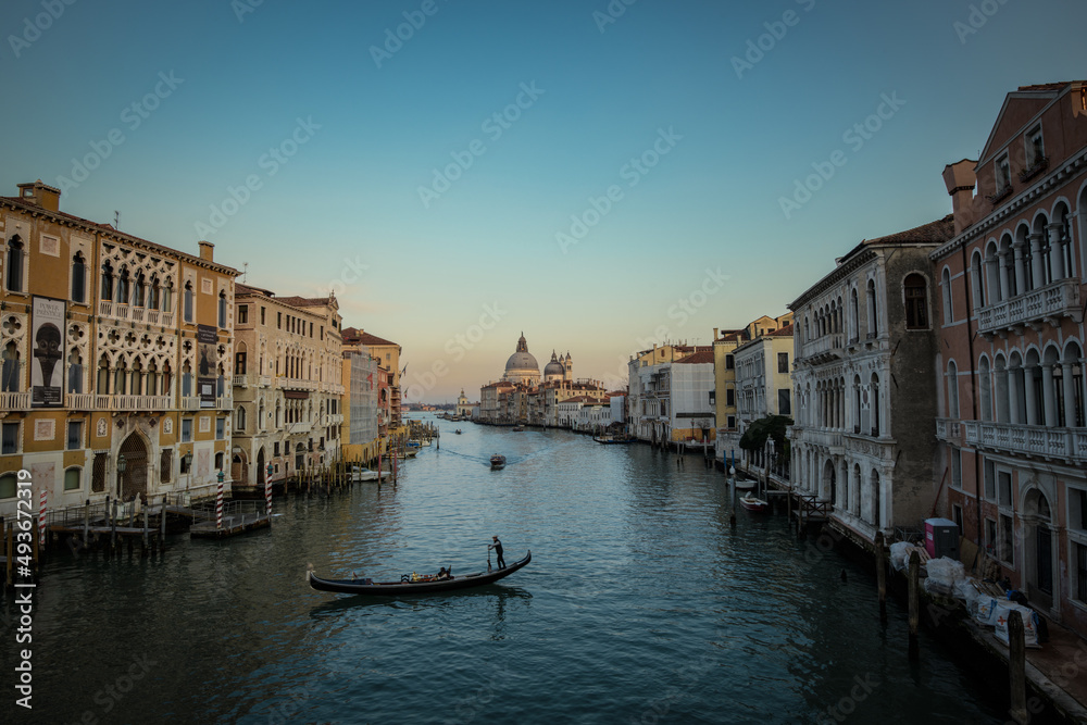 View from Ponte dell'Accademia before Sunset