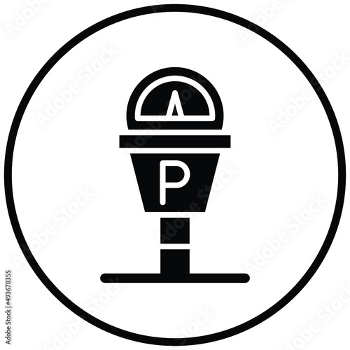 Parking Meter Icon Style
