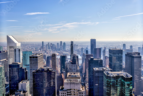 Aerial views of New York city skyline and central park © Torval Mork