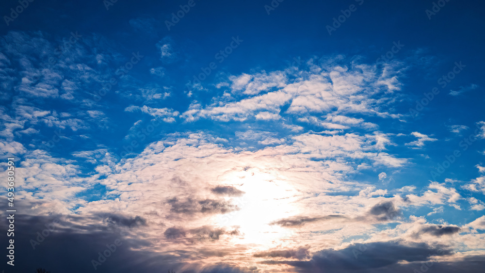 Majestic sunset during the winter season Majestic sunset during the winter season