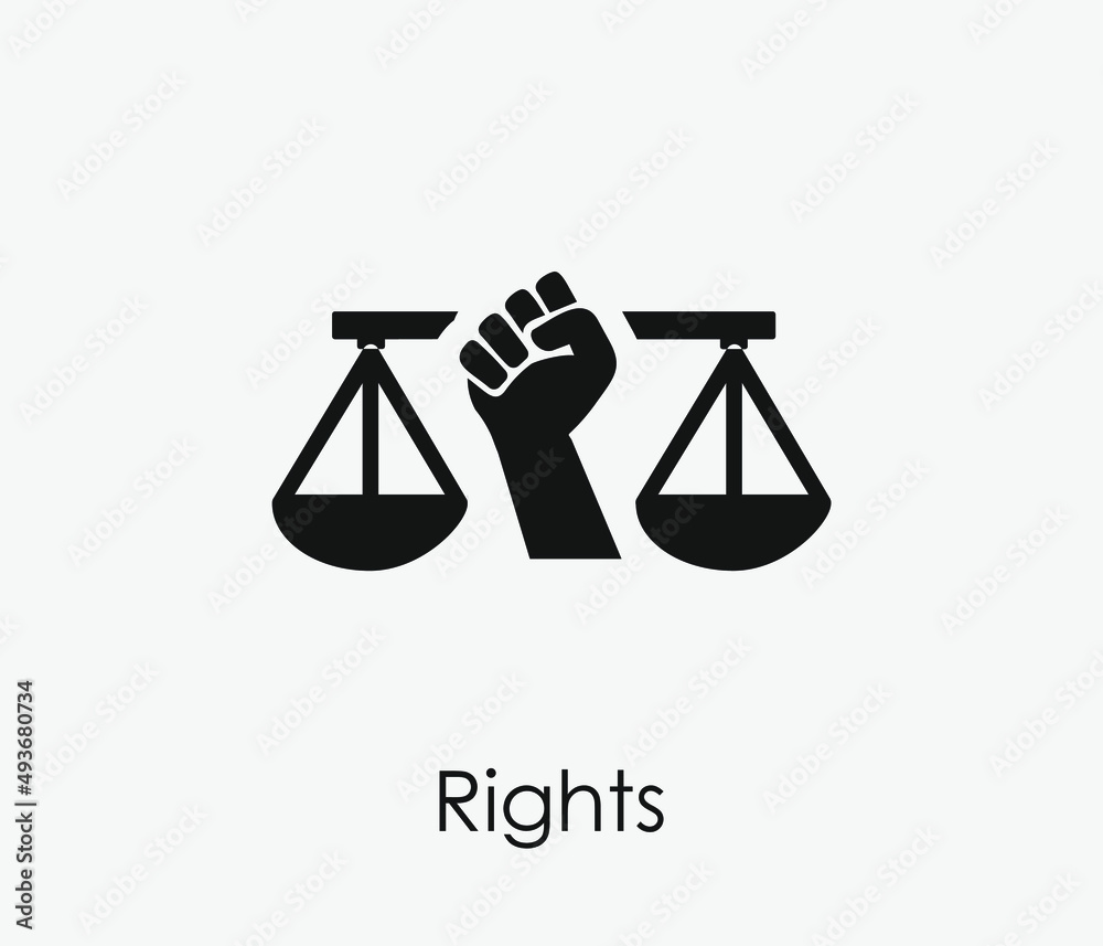 Rights vector icon. Editable stroke. Symbol in Line Art Style for Design, Presentation, Website or Apps Elements, Logo. Pixel vector graphics - Vector Rights vector icon. Editable stroke. Symbol in Line Art Style for Design, Presentation, Website or Apps Elements, Logo. Pixel vector graphics - Vector