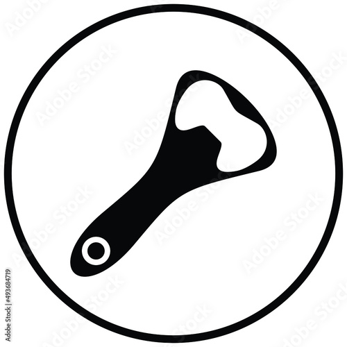 Bottle Opener Icon Style